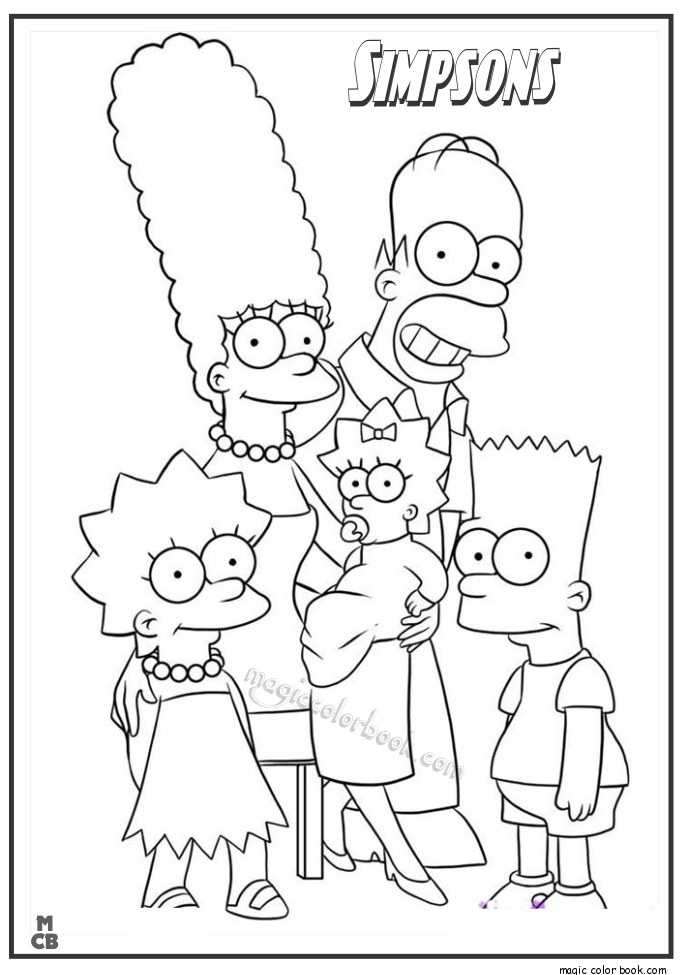 685x975 The Simpsons Coloring Pages 14