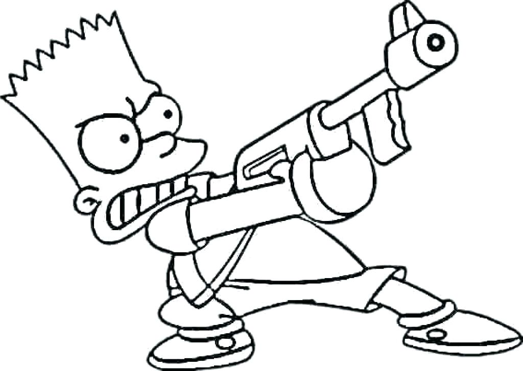 1024x727 Simpsons Coloring Pages