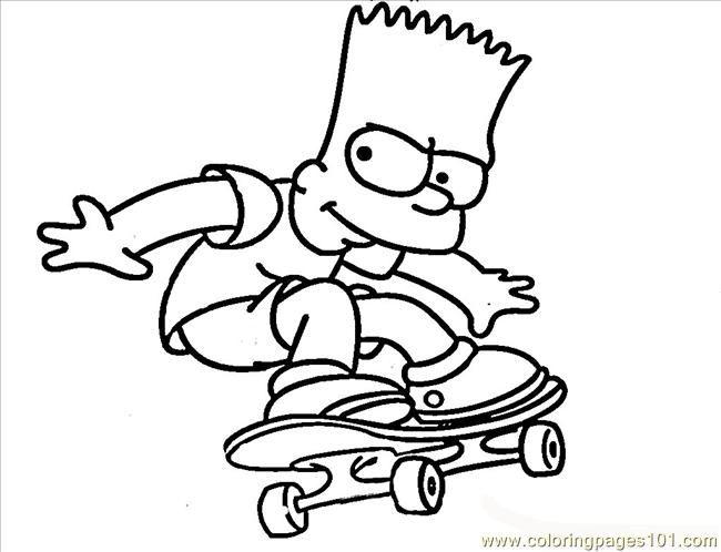 650x498 Coloring Pages Simpsons Cartoons Maggie Simpson Free Printable
