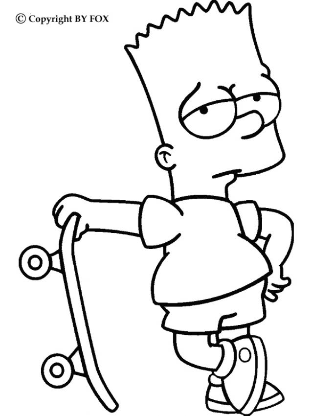 638x850 Simpsons Coloring Book Pages