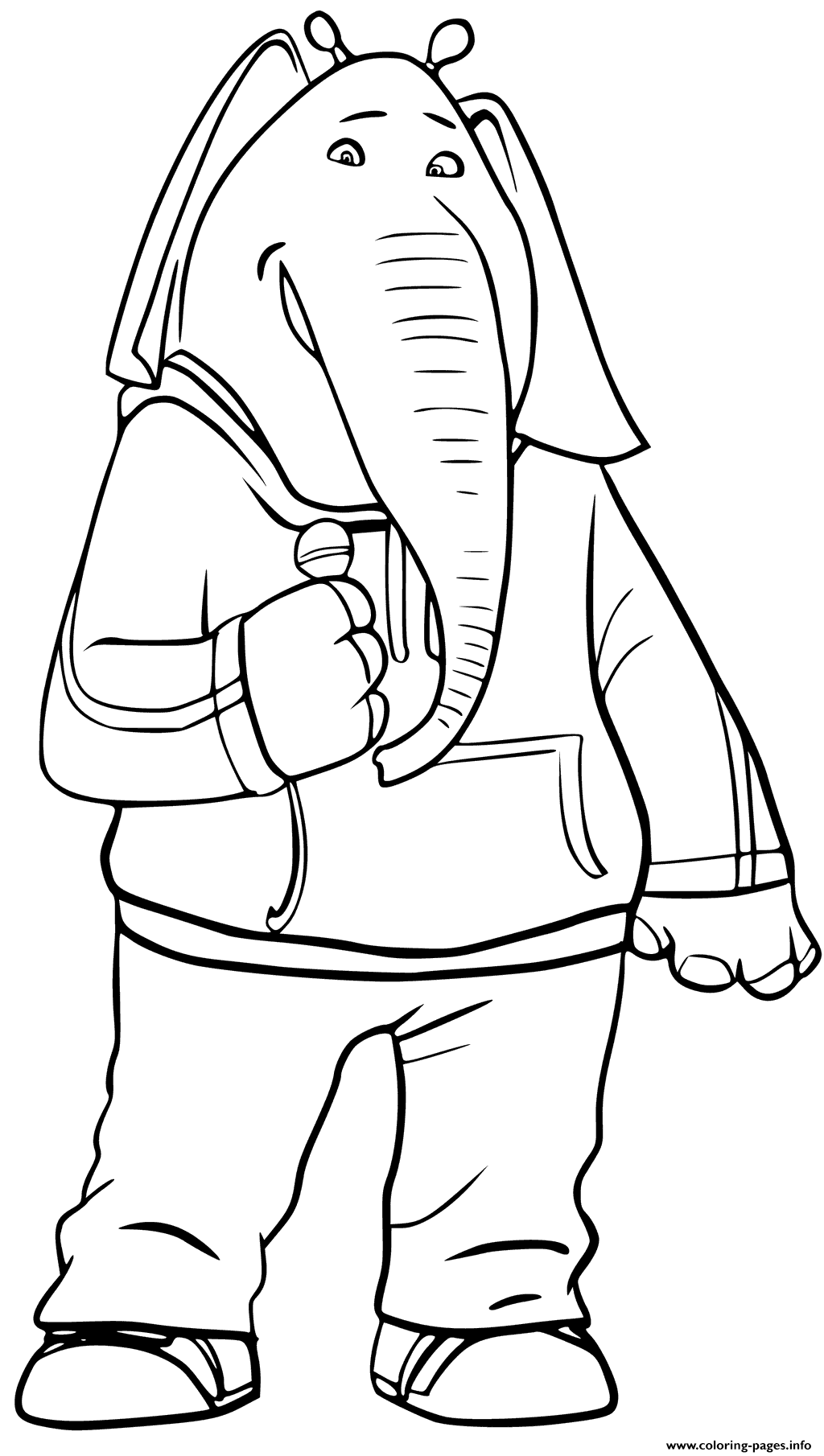1024x1810 Print Elephant From Sing 2016 Coloring Pages Colouring In Pages