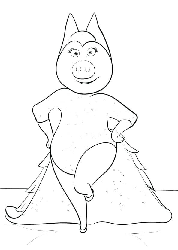 593x832 Sing Movie Coloring Pages Sing Movie Coloring Page Coloring Pages
