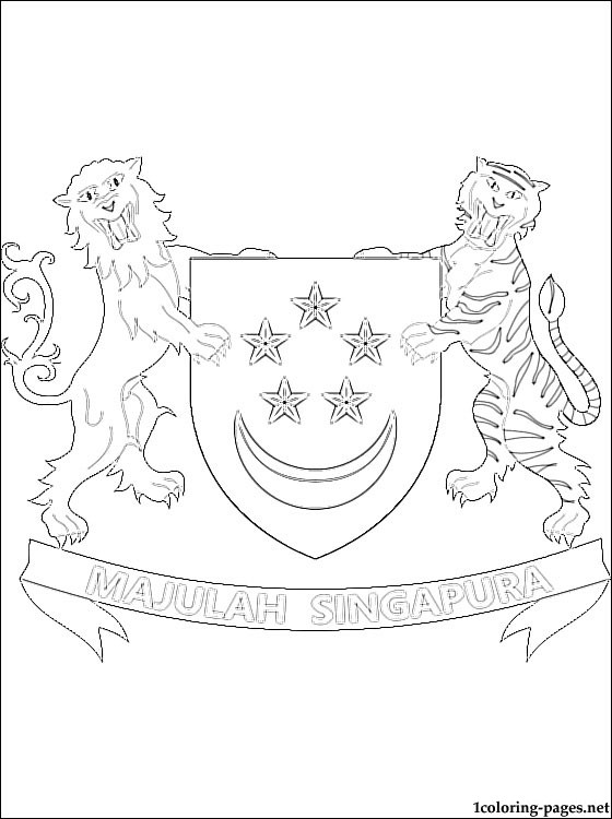 560x750 Singapore Coloring Pages