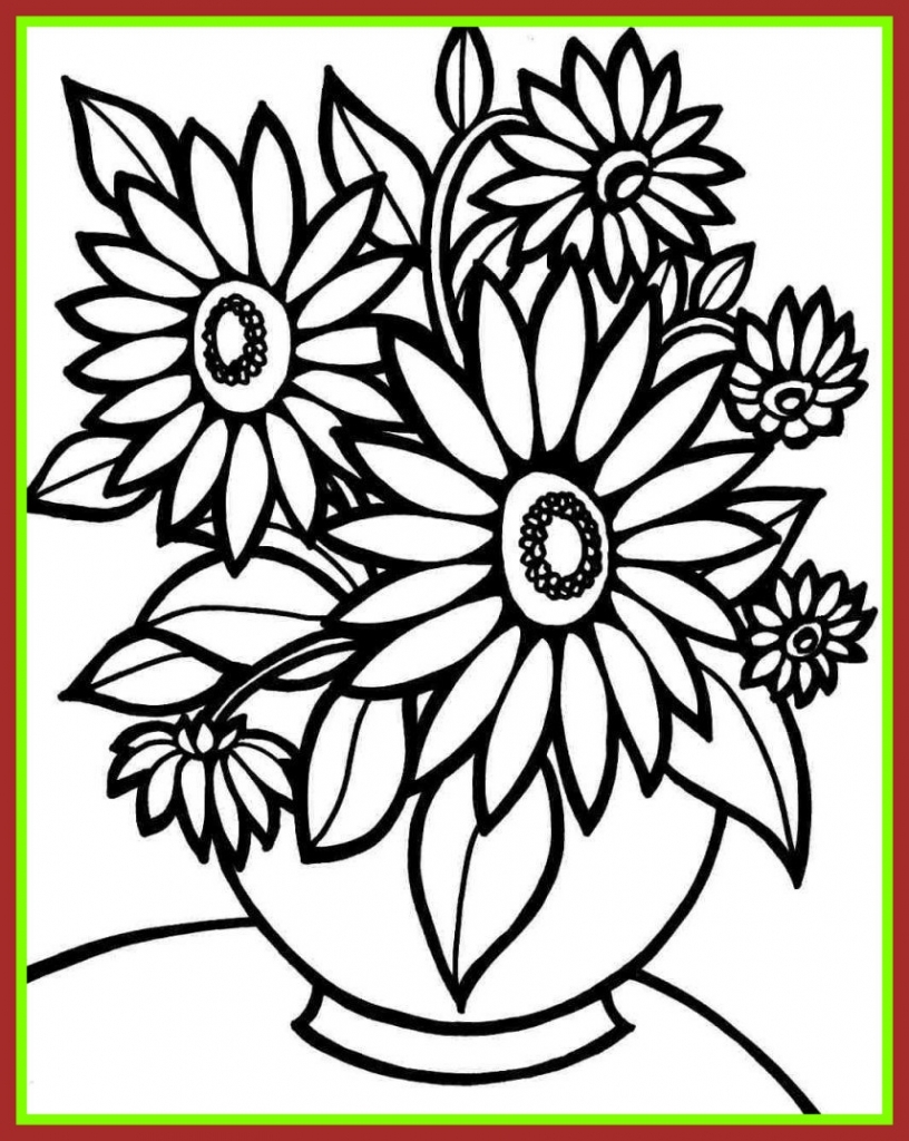 816x1024 Blank Flower Coloring Pages Funny Coloring Pages Regarding
