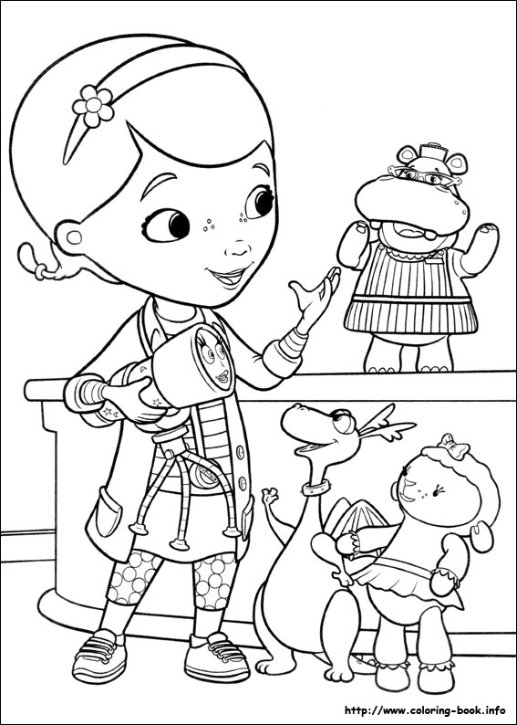 567x794 Doc Mcstuffins Coloring Picture