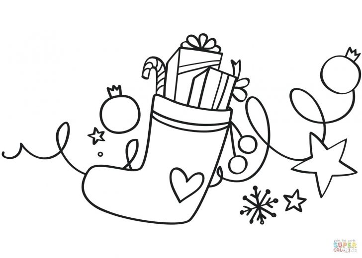 728x520 Christmas Stockings For Little Sister Coloring Pages Thanksgiving