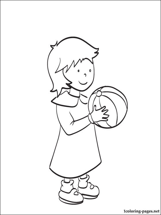 560x750 Rosie Caillou Coloring Page Coloring Pages