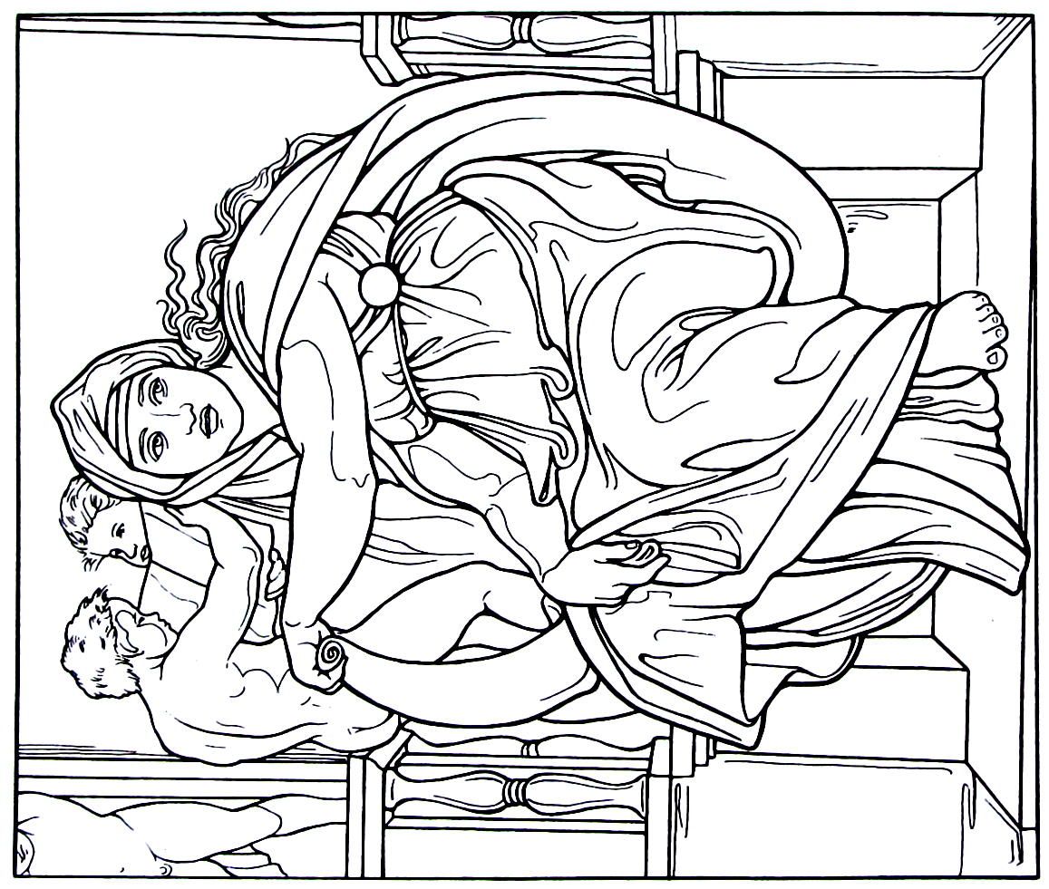 1157x981 The Delphic Sibyl From The Sistine Chapel Painting By Michelangelo