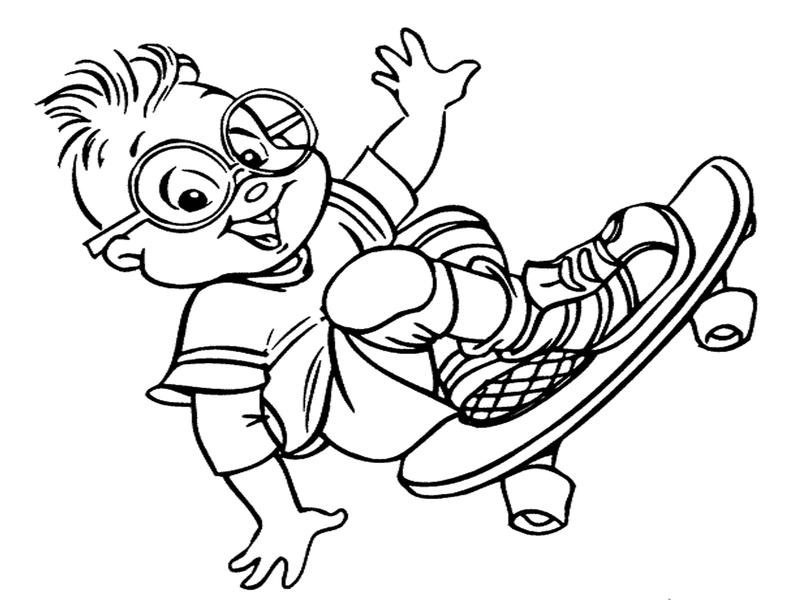 1600x1200 Skateboard Ramp Coloring Page For Kids Skateboarding Pages Free
