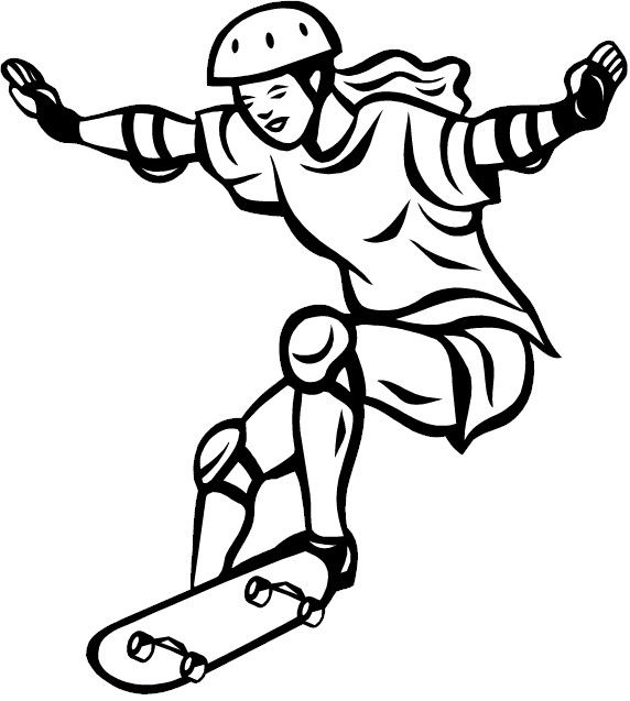 572x637 Skateboarding Coloring Page Coloring Pages Skateboard