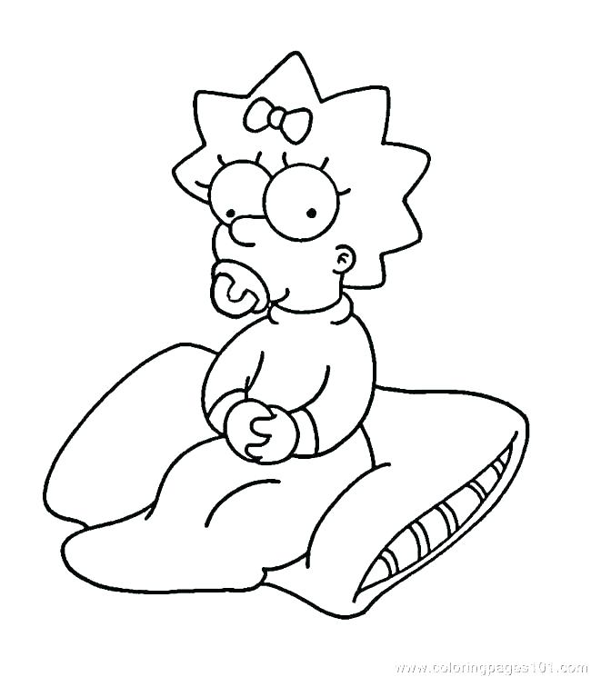 650x745 Bart Simpson Skateboard Coloring Pages Free On Art 2