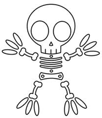 208x241 Skeleton Head Coloring Pages Fun For Christmas