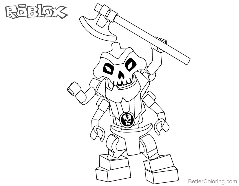 1000x780 Roblox Lego Ninjago Skeleton Coloring Pages