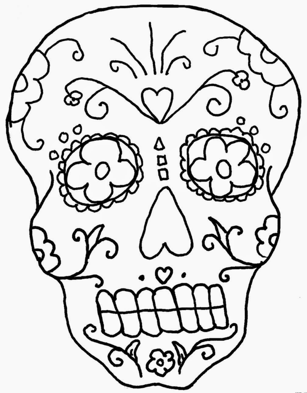 1008x1293 Day Of The Dead Skeleton Coloring Pages