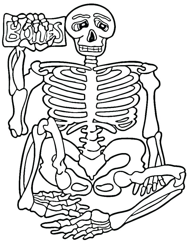 750x970 Bones Coloring Pages Dinosaur Bones Coloring Pages Skeleton