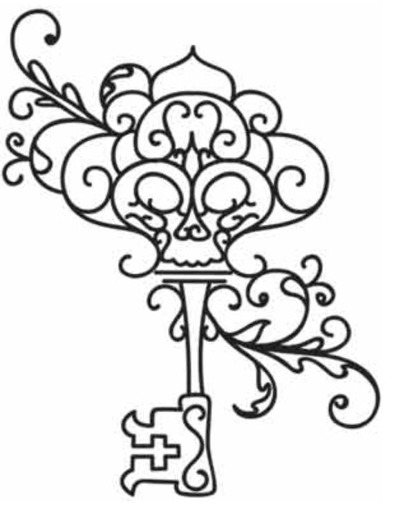 Skeleton Key Coloring Page