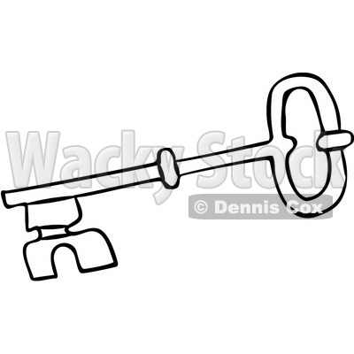 400x400 Outlined Skeleton Key 4