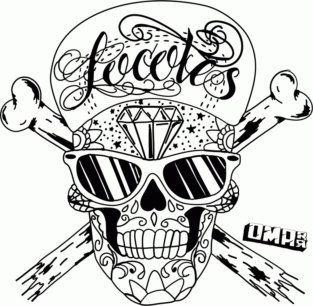 1086x1062 Halloween Coloring Pages Day The Dead Fresh Simple Sugar Skull