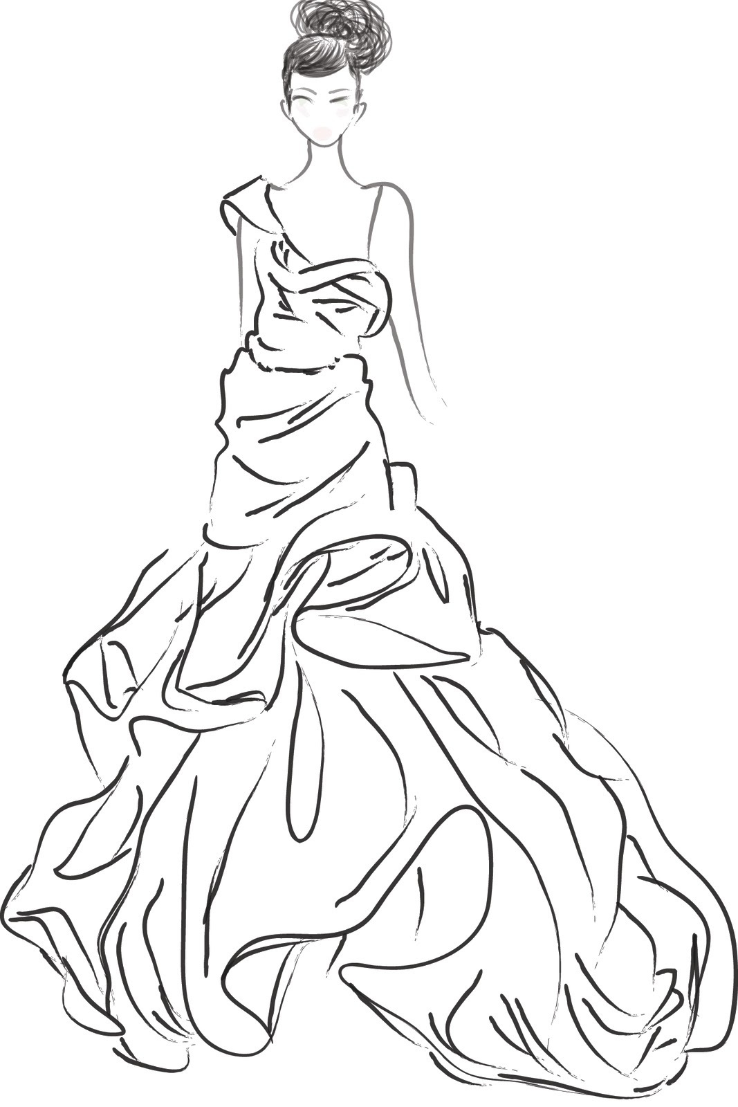 1067x1600 Barbie Sketch Hd Photo Barbie Fashion Clothes Coloring Pages