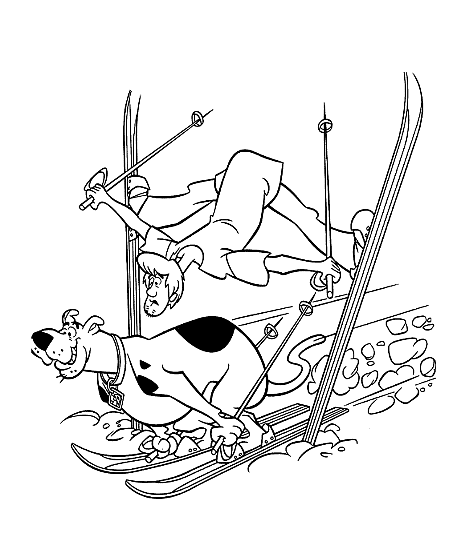 1483x1732 Scooby Doo Play Skiing Skiing