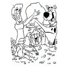 230x230 Scooby Doo Play Skiing Scooby Doo Coloring Pages