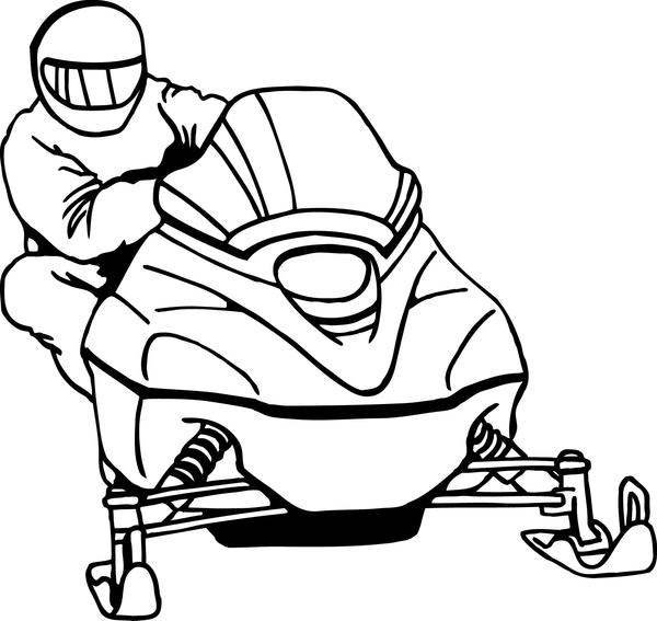 600x567 Ski Doo Coloring Pages