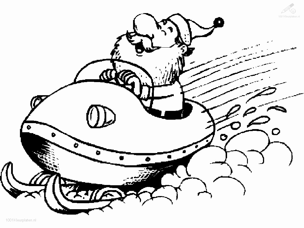 1067x800 Free Coloring Sheets For Kids Lovely Santa In A Skidoo Coloring