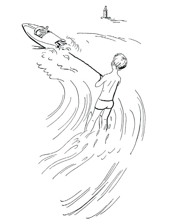 597x764 Skiing Coloring Pages Snowman Is Skiing Coloring Page Ski Doo