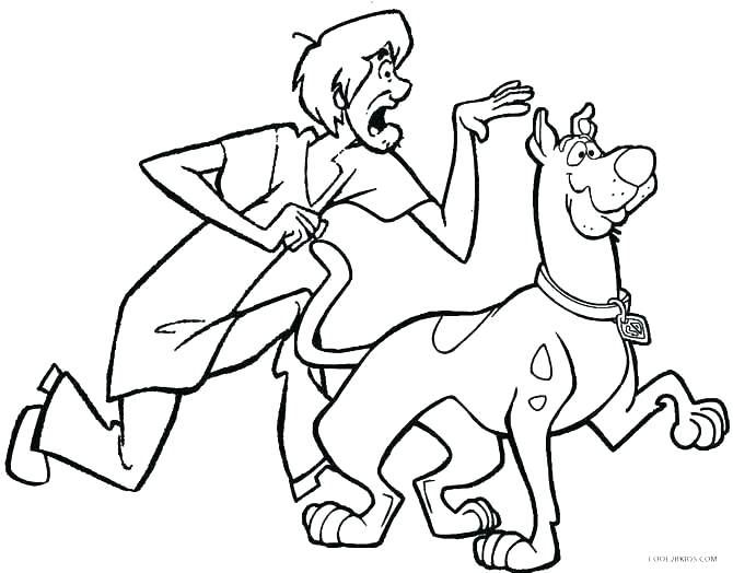 670x524 Scooby Doo Coloring Pages