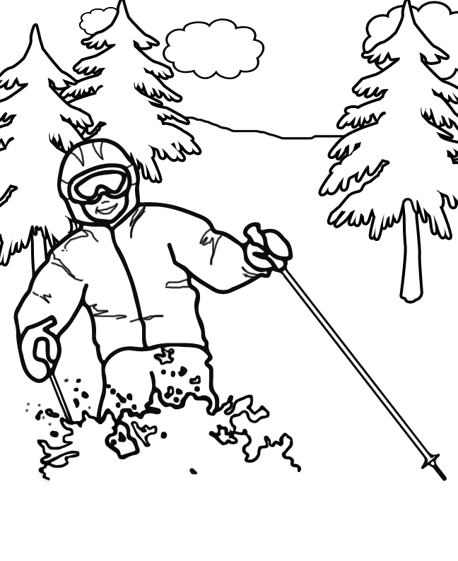 648x794 Free Printable Winter Olympics Coloring Pages