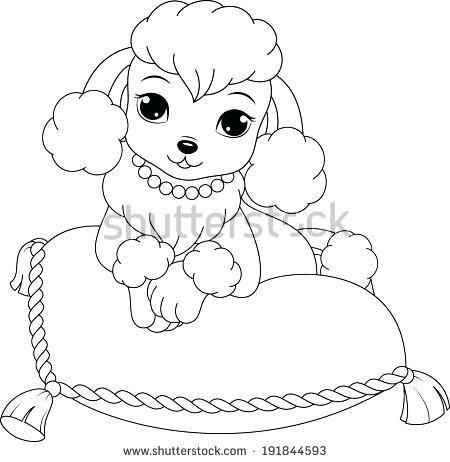 450x462 Poodle Coloring Page Poodle Coloring Page Poodle Skirt Coloring