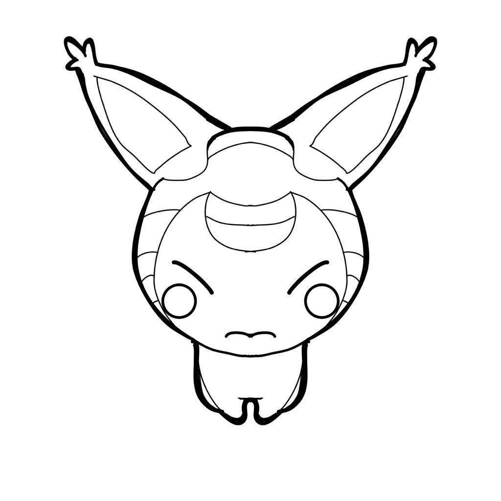 1024x1024 Skitty Colroing Page. Amino