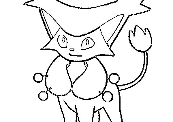 600x425 Skitty Coloring Pages Coloring Pages Pokemon Delcatty Drawings
