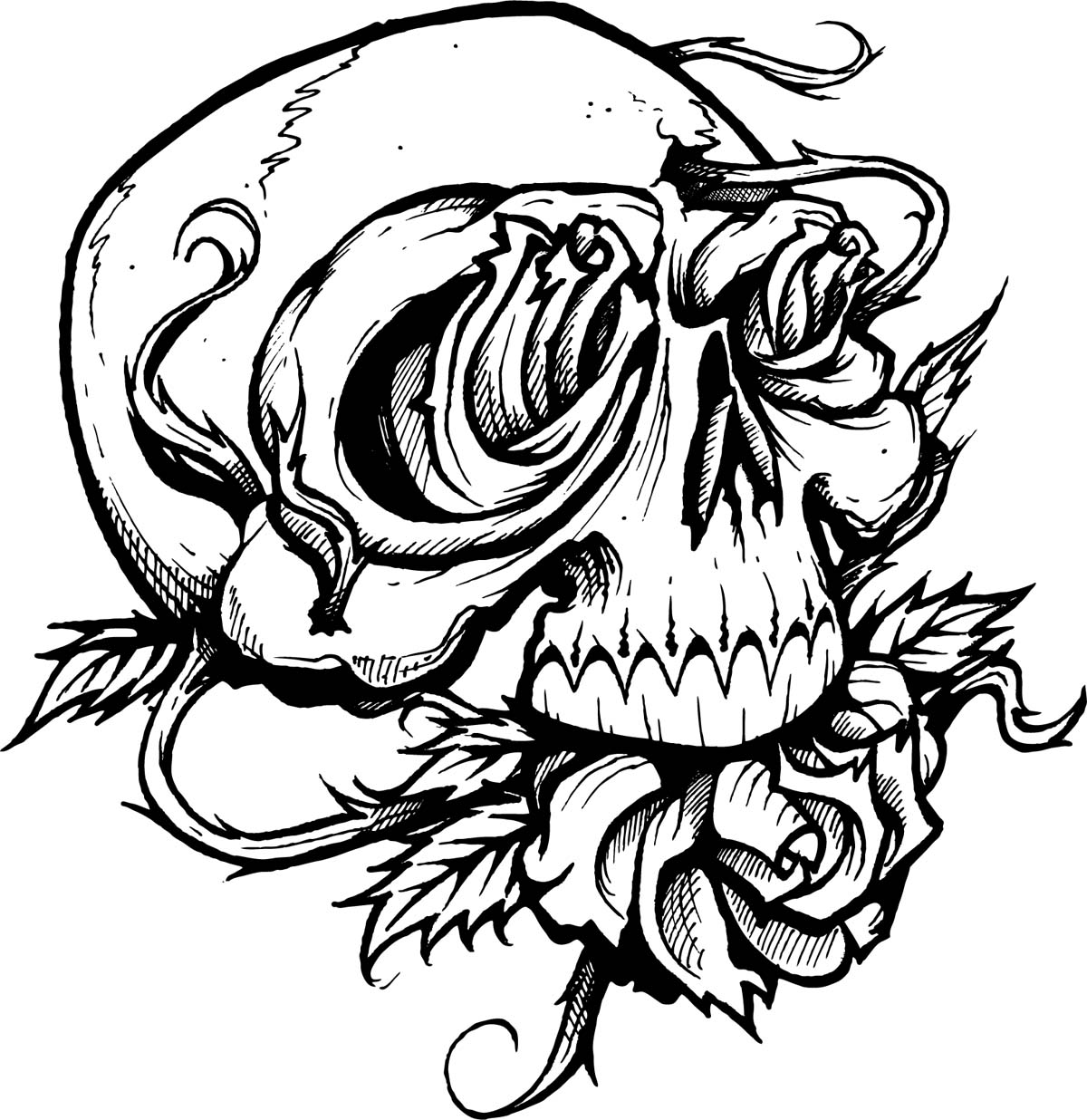 1200x1236 Free Printable Skull Coloring Pages For Kids