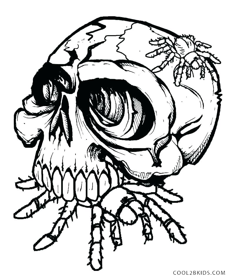 Skull And Crossbones Coloring Pages