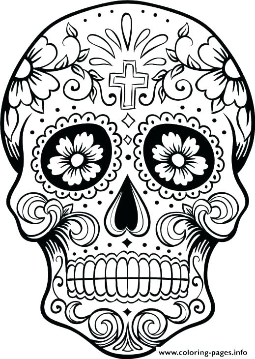519x730 Skull And Crossbones Coloring Pages Bones Coloring Pages Skull