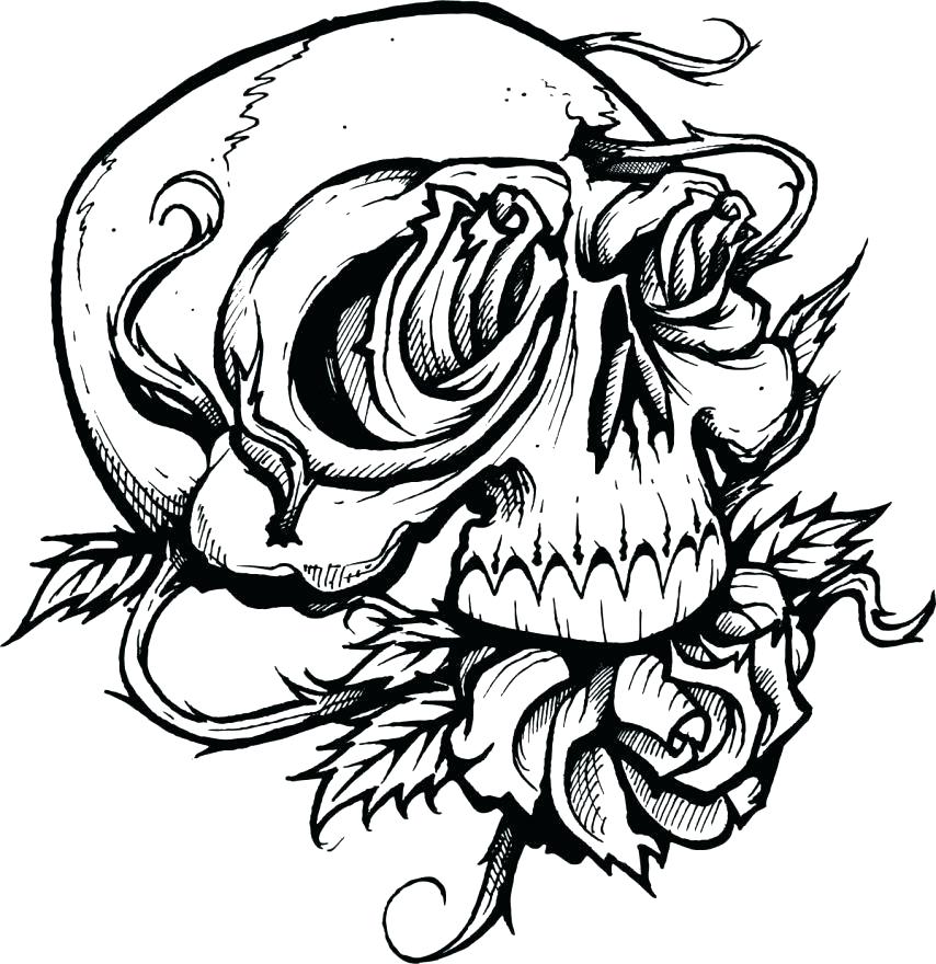 854x880 Skull And Crossbones Coloring Pages Skull Printable Coloring Pages
