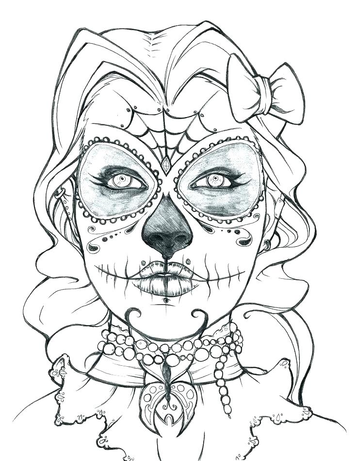 736x949 Skull And Crossbones Coloring Sheets Free Printable Skull Coloring
