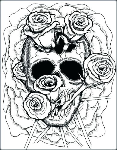 388x500 Free Printable Skull And Crossbones Coloring Pages Sugar Page
