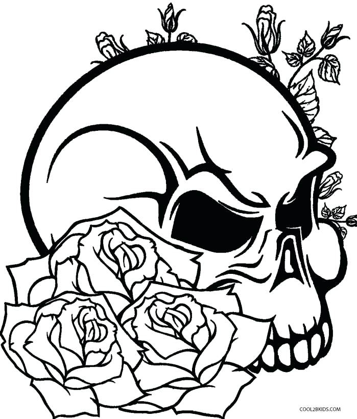 699x820 Coloring Pages Of Roses Skulls Rose Color Pages Skulls