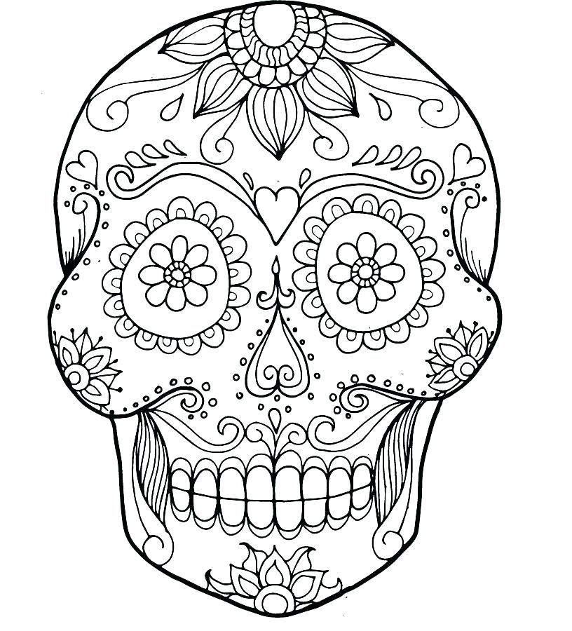816x900 Skull Coloring Pages Printable Devon Creamteas