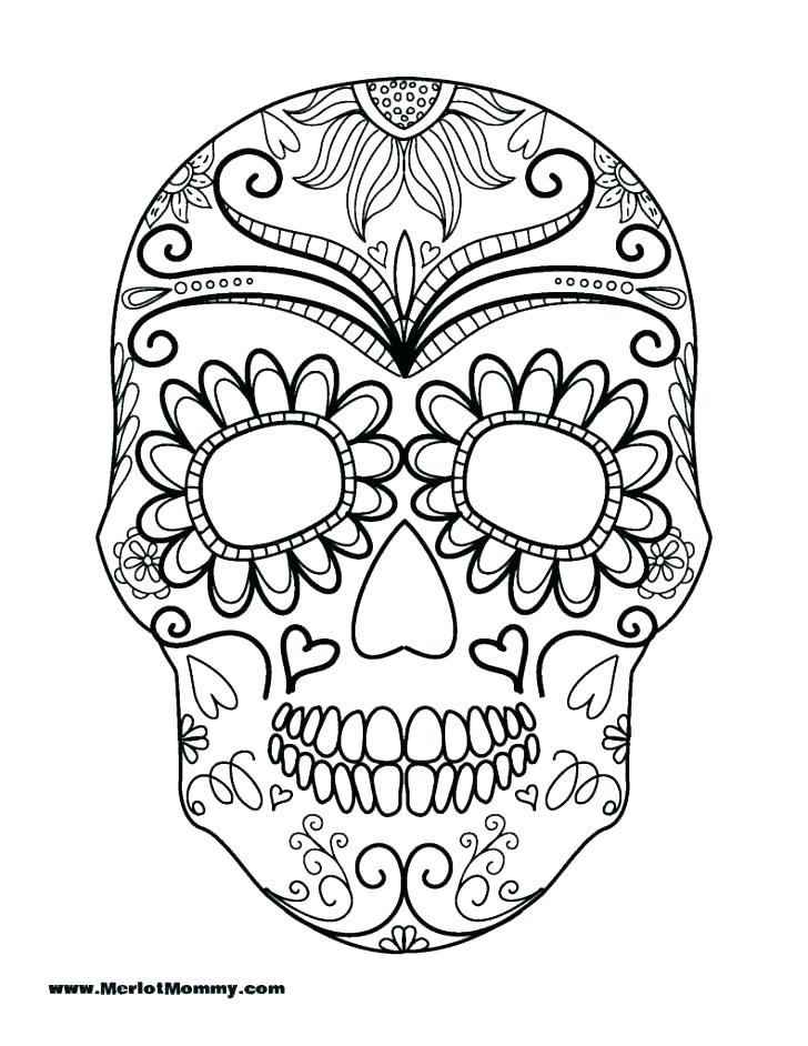 728x942 Skull Coloring Pages Skull Coloring Page Click The Skull
