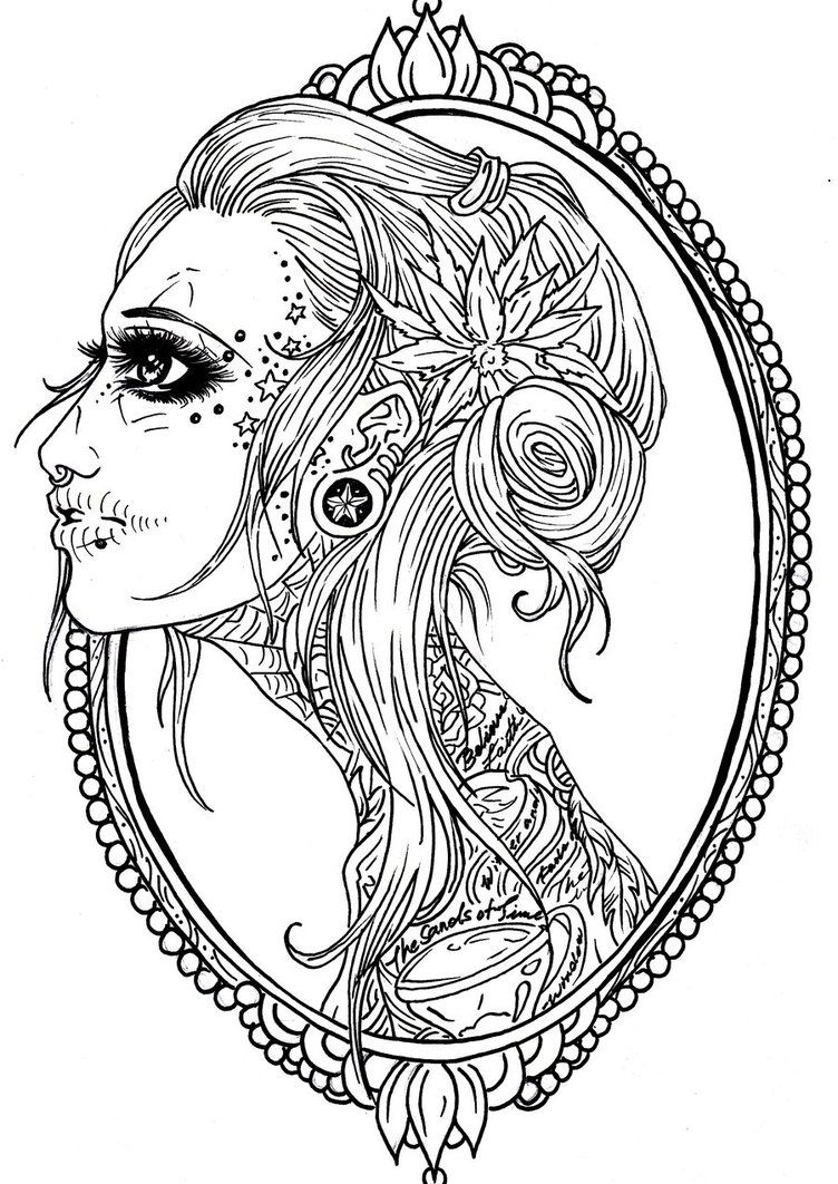 752x1062 Insider Sugar Skull Mandala Coloring Pages Sku