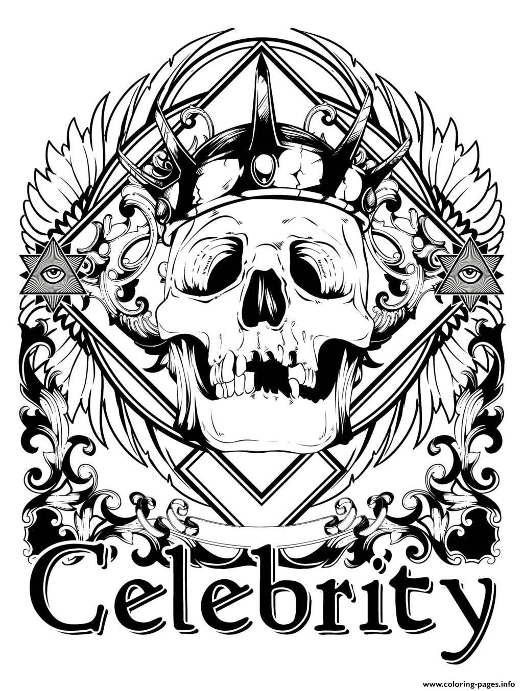 1024x1354 Adult Crowned Skull By Giuliano Coman Coloring Pages Printable