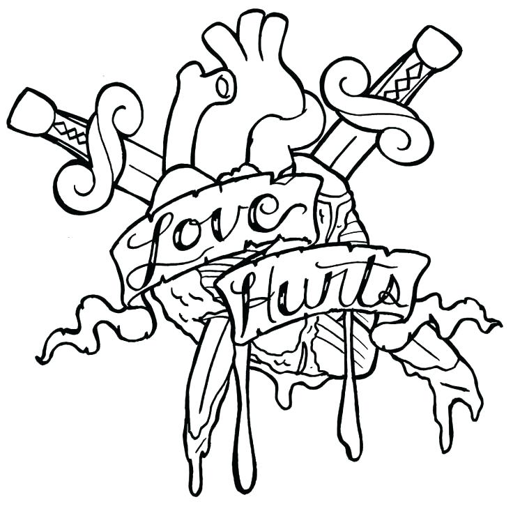 736x743 Stoner Coloring Pages Tattoos Coloring Pages Love Tattoo Coloring