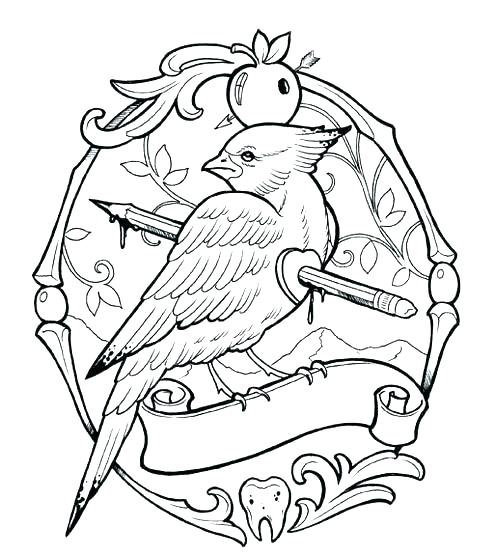 495x556 Tattoo Coloring Pages