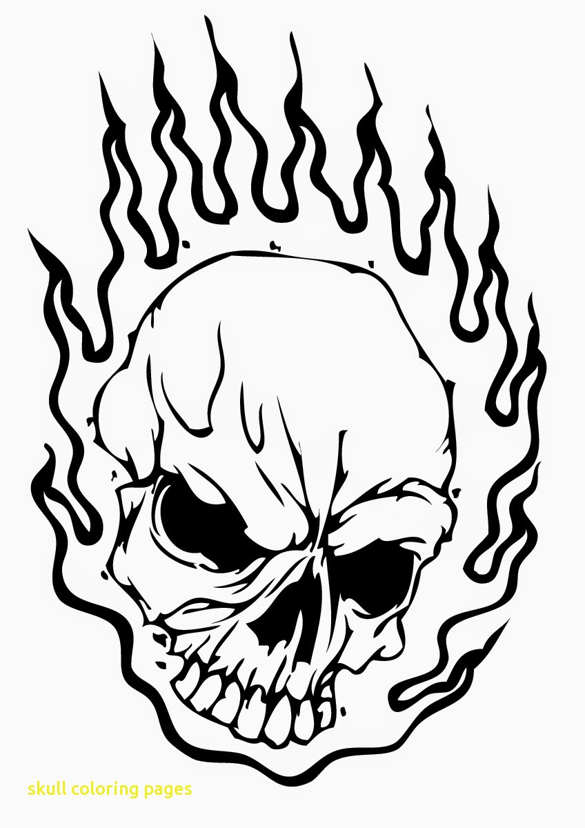 848x1200 Skull Coloring Pages With Skull Coloring Pages On Fire