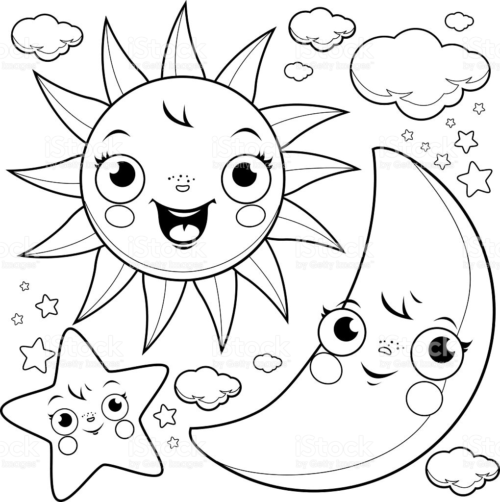 1020x1024 Limited Stars In The Sky Coloring Pages Sun Mo