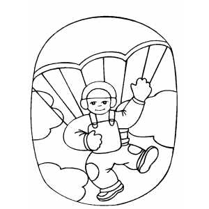 Skydiving Coloring Pages
