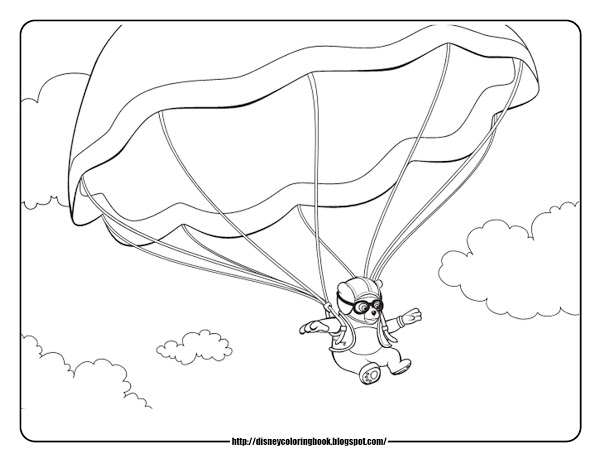 600x464 Parachute Coloring Pages 385671